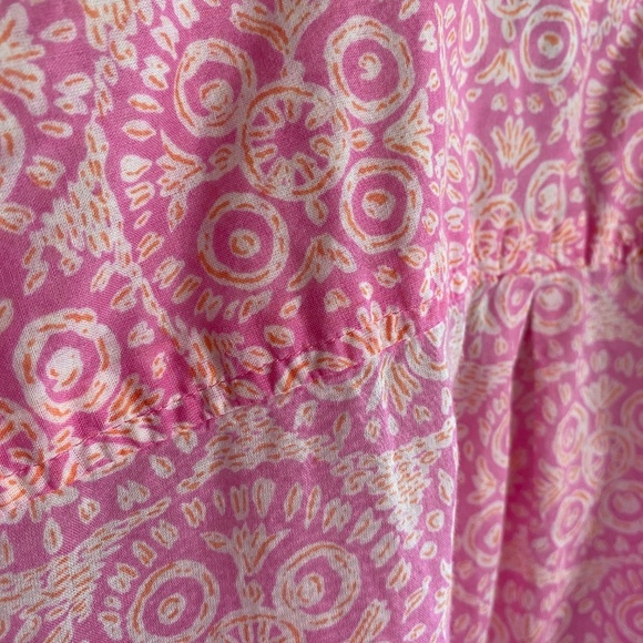 Talbots Pink Floral Patterned Long Sleeve Button Up Shirt Size M - Picture 6 of 15